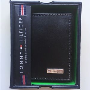 NWT Tommy Hilfiger Trifold Wallet Black